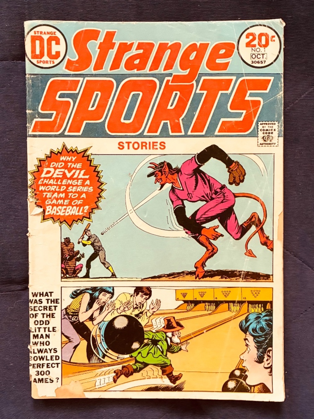 Oct. '73 Strange Sports Charlton Comic abook